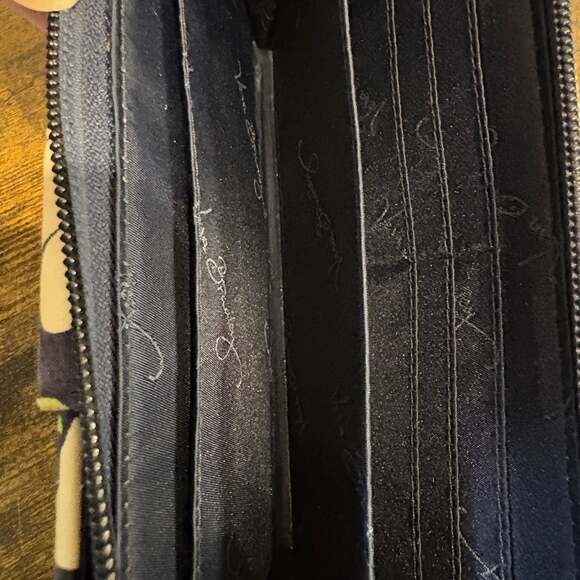 Vera Bradley Turnlock Wallet in Lucky You Floral Green Pattern - Picture 6 of 6